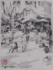 Singapore Watercolour Oil Painting Ng Woon Lam nws awsdf df