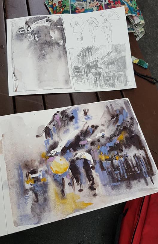 Watercolour Painting free online class Singapore